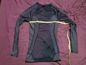Skins Running lila dunkelgrau Kompression Langarm HERREN MEDIUM L@@K - Bild 1 von 2