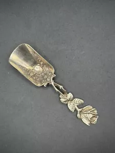 Rare Christoph Widmann Hildesheim Rose Sugar/Caddy Spoon – 835 German Silver - Picture 1 of 7