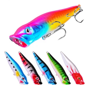 93mm/12,5g Popper Fischköder Angeln Köder Haken Forelle Wobbler Crankbait 6Farbe - Bild 1 von 15