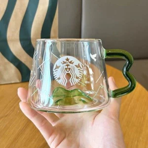 NEU Starbucks Green Mountain Mount Fuji Becher Glas Tassen Korea 355ml Geschenk - Bild 1 von 9