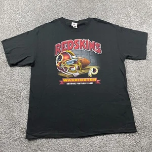 Camisa De Colección Washington Redskins Hombres Extra Grande Negra NFL Fútbol Casco Y2K - Imagen 1 de 8