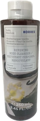 Limpiador corporal renovador KORRES, flor de vainilla mediterránea, 8,45 fl. oz. Nuevo Foto 1 de 3