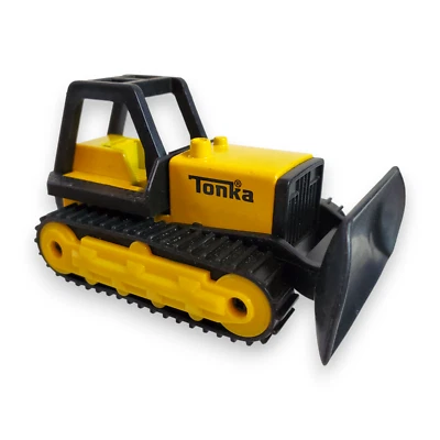2020 Hasbro Tonka Metal Bulldozer Toy 3" Vehicle Construction Earth Mover Fun - Image 1 of 4