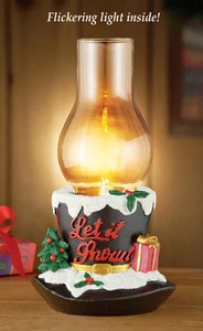 Lighted Holiday Black Top Hat Candle Holder Christmas Table Décor Centerpiece - Picture 1 of 7