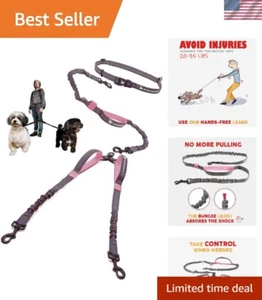 Adjustable Tangle-Free Dog Leash for Two Medium Dogs - Easy Control & Comfort - Picture 1 of 11