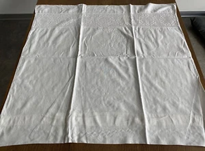 1 lino antiguo (?) Algodón (?) Cojín de desfile funda de cojín bordado 5057/22 - Imagen 1 de 5