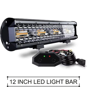 12inch 72W LED Light Bar Combo Spot Flood Driving Strobe For SUV Boat ATV - Picture 1 of 9