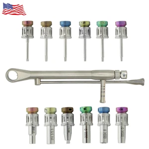 Implant Locator Abutment Torque Wrench HEX Driver Straight Multi-Unit Mini Ball - Picture 1 of 36