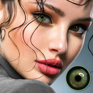 Lime Green - hell grüne Farblinsen mit und ohne Stärke LuxDelux Silikon Hydrogel