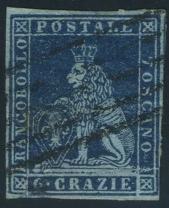 Italien Toskana 1851 6 Crazie gebraucht Sas 7a CV 840 $ 197013018 - Bild 1 von 2