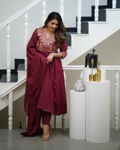 Abito da festa indiano designer pakistano salwar kameez bollywood abbigliamento etnico - Foto 1 di 9