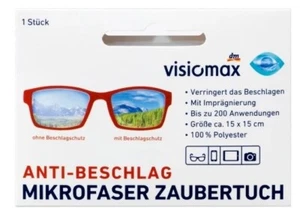 VISIOMAX Anti-Beschlag Mikrofasertuch für Brillen, 1 Stück - Bild 1 von 1