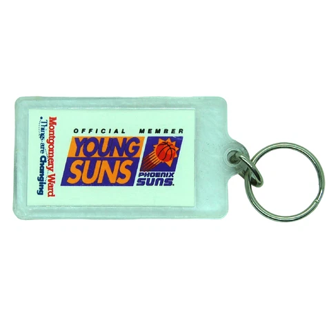 Vtg Phoenix Suns Young Suns Keychain Key Ring Montgomery Ward Cover