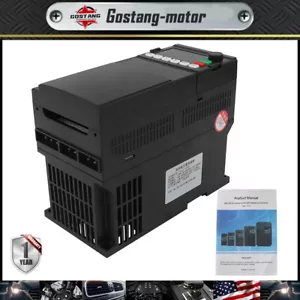 Inversor de accionamiento de frecuencia variable CNC VFD VSD 7,5 KW 10 HP 220 V 1 a 3 fases nuevo - Imagen 1 de 23