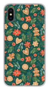 Coque en silicone imprimée compatible Apple iPhone X iPhone XS Sapin de Noël - Imagen 1 de 3