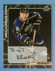 2000-01 BAP 2001 SIGNATURE SERIES AUTOGRAPH HOCKEY CARD #210 TOMAS VLASAK KINGS - Picture 1 of 2