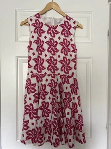 Diane Von Furstenberg Jeannie flower pattern lined dress size 4 - Picture 1 of 9