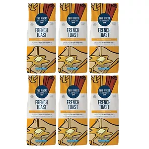 Tostadas francesas de café molido con sabor a café Two Rivers, bolsa de 10 oz, paquete de 6 - Imagen 1 de 6
