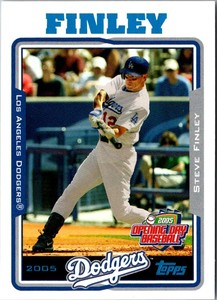 2005 Topps Opening Day Steve Finley #112 Los Angeles Dodgers Baseball Card