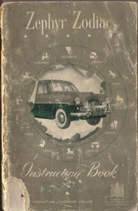 Ford Zephyr Zodiac Mk 1 Saloon 1953-1954 original Owners Handbook No. N6626/354 - Picture 1 of 1