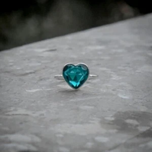 Azul Turmalina Piedra Preciosa 925 Plata de Ley Handmade Anillo Todo Talla - Imagen 1 de 3