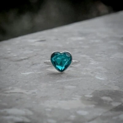 Blue Tourmaline Gemstone 925 Sterling Silver Handmade Ring All Size - Image 1 of 3