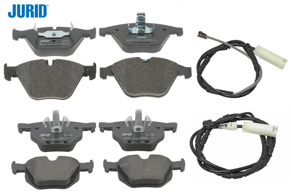 Juego de pastillas de freno delanteras traseras OEM Jurid + sensor para BMW 335d 2011 Foto 1 de 1