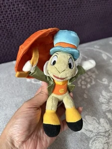 Authentic Japan Tokyo Disney Jiminy Cricket Plush Badge toy Keychain Pinocchio - Picture 1 of 5