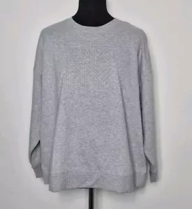 DKNY Sport graues Sweatshirt Damen Größe 1X/UK 18. DPEX9846 Neu mit Etikett - Bild 1 von 6