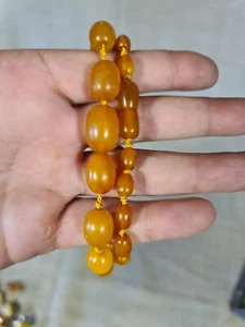Baltic natural amber 22 grams vintage beads, necklace - Picture 1 of 13