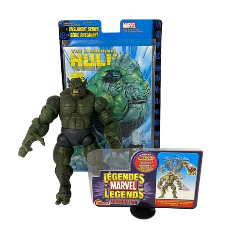 Marvel Legends Onslaught Series Abomination Action Figure Complete with Comic Cover