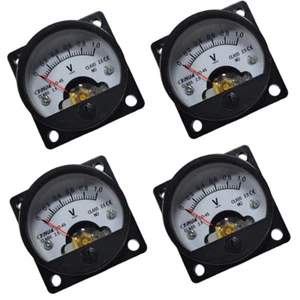 4PCS DC 1V Analog Voltmeter Analogue Voltage Panel Meter SO45 Directly Connect - Picture 1 of 4