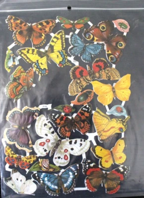 Lote de 7 hojas de recortes de papel troquelado, Alemania e Inglaterra Foto 1 de 4