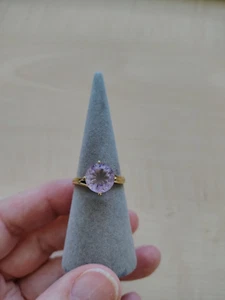 Damenring, Lavendel Amethyst, Gr. 18,5, 375er Gelbgold - Bild 1 von 11