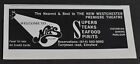 1976 publicité imprimée New York Art Nat's superbes steaks fruits de mer spiritueux Elmsford salon