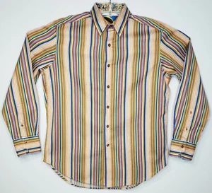 Camicia Robert Graham multicolore a righe con polsino a maniche lunghe uomo media ottime condizioni - Foto 1 di 12