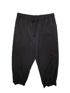 Danskin Black Jogger Style Capri Pant Womens Size Large Workout Yoga Gym Walking - Picture 1 of 9