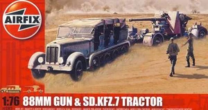 Airfix - 88mm Anti-Tanque Gun Sd.Kfz.7 Modelo Kit 1:76 (72) PAK Tractor - Imagen 1 de 1