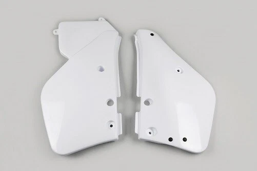 White UFO Side Panels Number Plates Yamaha YZ125 86-88, YZ250 86-87, YZ490 86-90 - Image 1 of 1