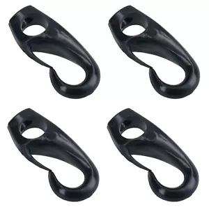 PACK DE 4 ganchos de 8 mm para cuerda elástica elástica elástica correa de cable de choque nailon negro sin óxido - Imagen 1 de 7