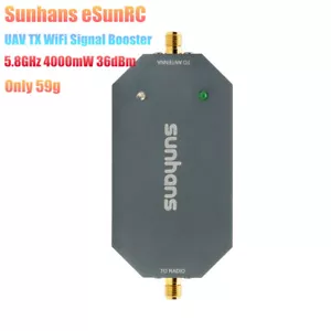 Amplificador de transmisión UAV amplificador de señal WiFi Sunhans eSunRC 4000mW 5,8 GHz 36 dBm TX - Imagen 1 de 12