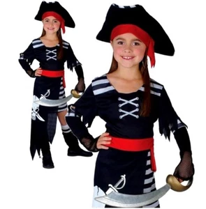 Kinder PIRATENPRINZESSIN Kostüm Mädchen Karibik Buch Woche Alter 3-13 Kind - Bild 1 von 6