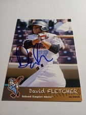 2016 Inland Empire 66ers (Class A-Los Angeles Angels) David Fletcher Autographed