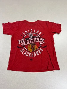 Camicia Vintage Chicago Blackhawks Hockey NHL Youth Taglia Small 111 - Foto 1 di 8