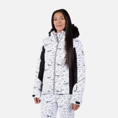 Puffy Print Jacket for Women by ROSSIGNOL - Image 1 of 2