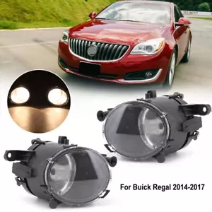 Left Right Front Bumper Fog Lights Driving Lamps Bulbs For Buick Regal 2014-2017 - Foto 1 di 10