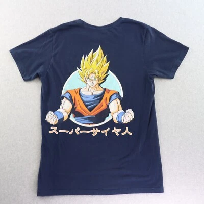 Camiseta Toei Dragonball Z Adulto Talla Mediana en Azul Anime Goku Super Saiyan Foto 1 de 4