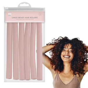 6PK Bendy Hair Rollers Foam Curlers Soft Sleep-In Twist Curls Beach Wave Styling - Picture 1 of 12