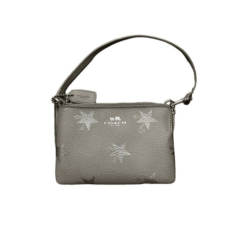 Borsa da polso Coach Donna Star Canyon Angolo Grigio Argento Stelle Stars