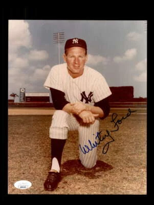 Whitey Ford JSA Coa Signed  8x10 Photo Autographed Yankees - Image 1 of 3